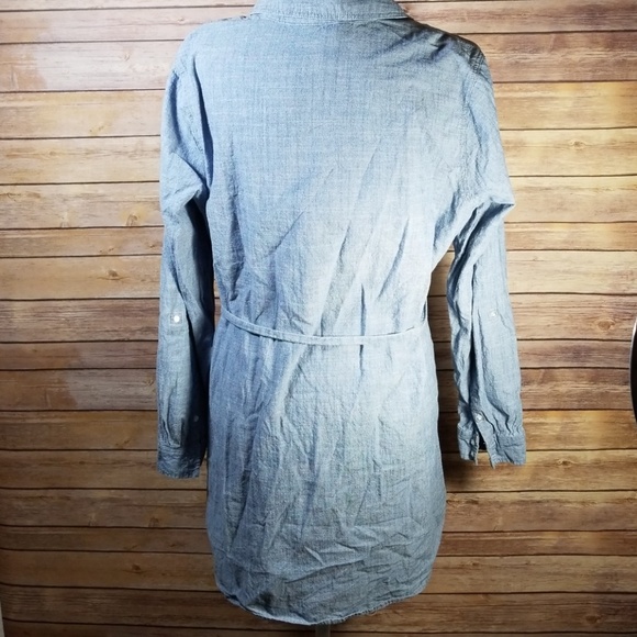 Bit and Bridle Cotton Denim Dress sz L - Picture 3 of 5